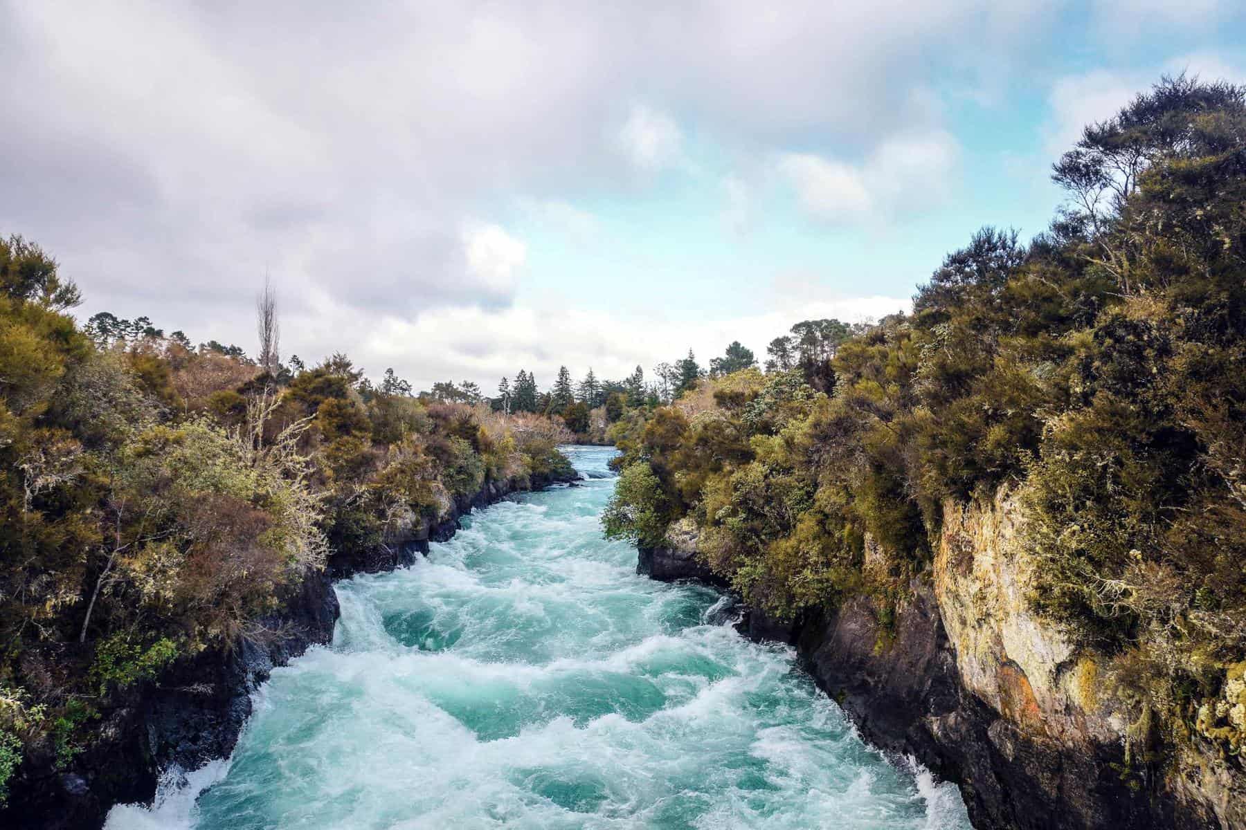 Experience the beautiful power pf Huka Falls